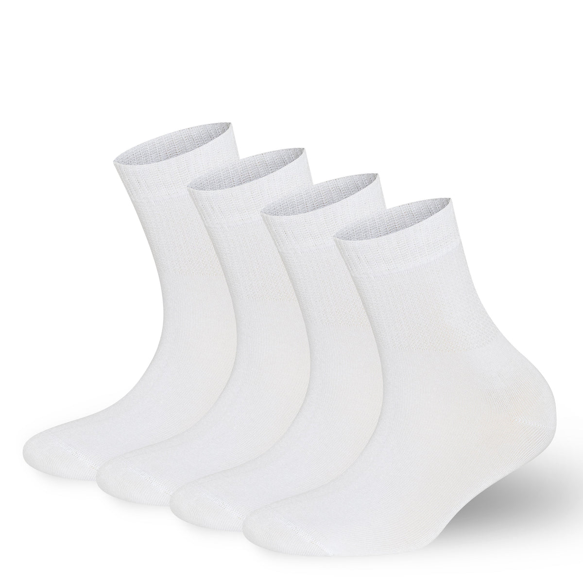 Men’s & Women’s Bamboo Diabetic Ankle Socks 4-Pack