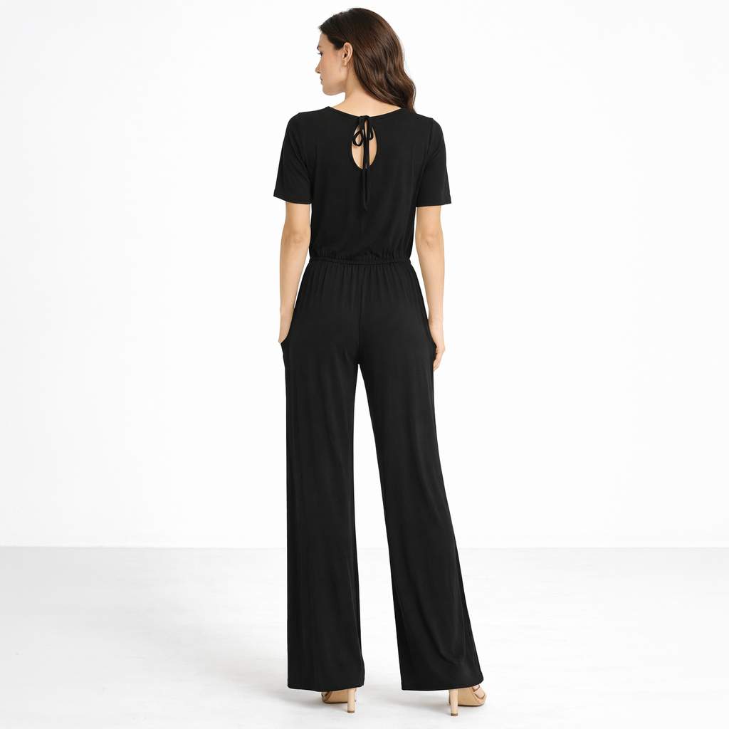 Women's Relaxed Wide-Leg Lounge Jumpsuit - Bellatrix