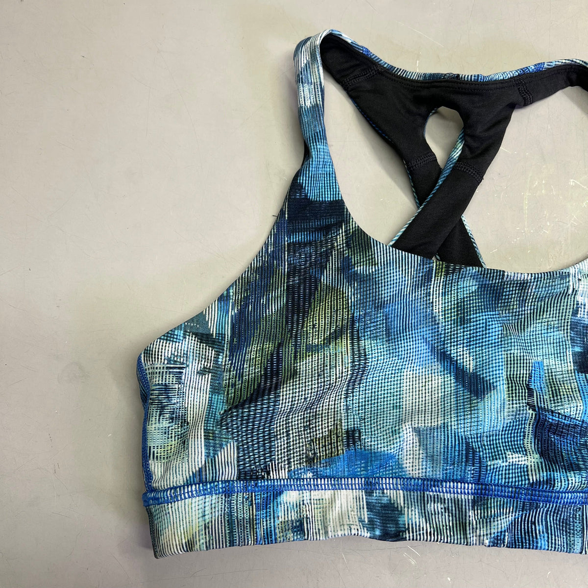 LULULEMON Athletica Time To Sweat Sports Bra Women's Sz 8 Blue (Pre-Owned)