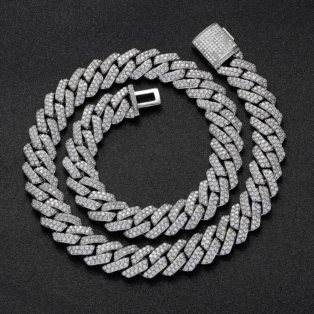 Diamond-Cut Cuban Chain Necklace in Gold or White Gold – Bold Hip Hop Jewelry