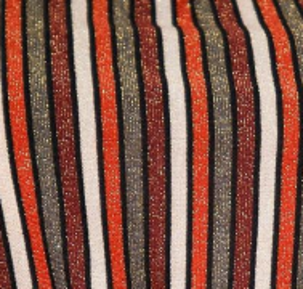 Pleione Plus Size Women's Multi Stripe Printed Wide Leg Pants