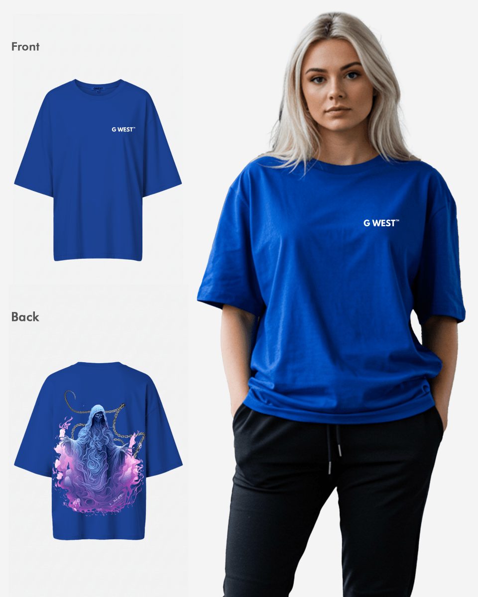 G West Womens Oversized Purple Reaper Tee