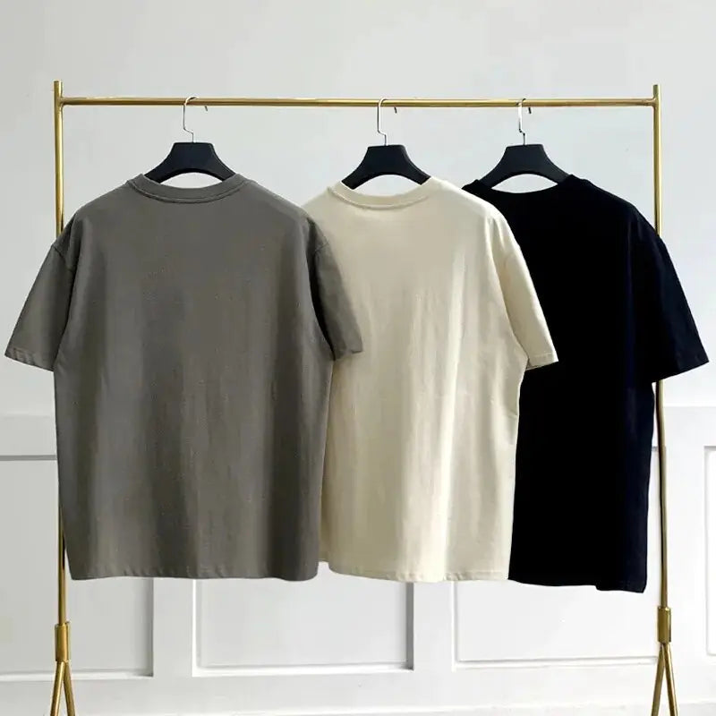 Ss21 Summer Essentials T-Shirt High Street Loose Boys Men and Women Hip-Hop Style 100% Cotton Quality Oversized Sport T-Shirt - # BOAA13510024
