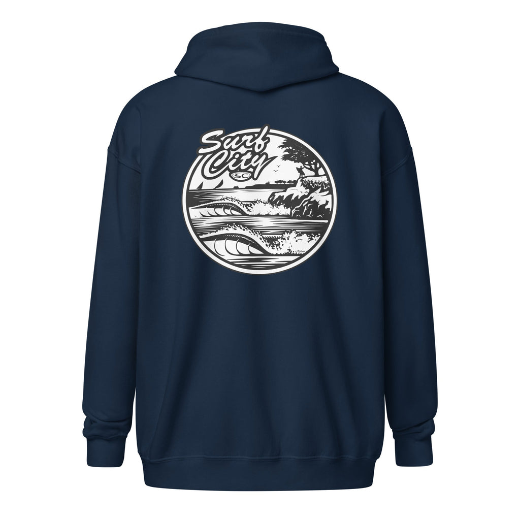 Santa Cruz Surf Shop Surf City Mens Zip Hoodie